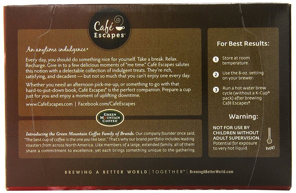 Caf&eacute; Escapes Caf&eacute; Mocha, K-Cup Portion Pack for Keurig Brewers, 24-Count N31