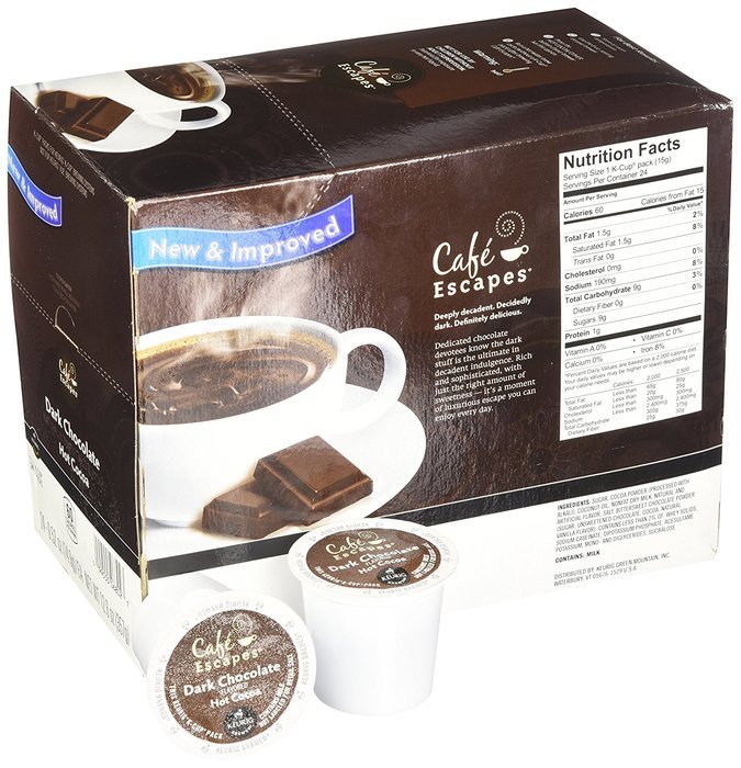 Caf&eacute; Escapes Caf&eacute; Mocha, K-Cup Portion Pack for Keurig Brewers, 24-Count N43