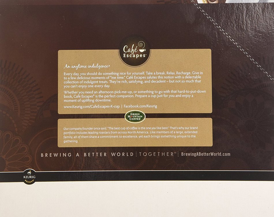 Caf&eacute; Escapes Caf&eacute; Mocha, K-Cup Portion Pack for Keurig Brewers, 24-Count N79
