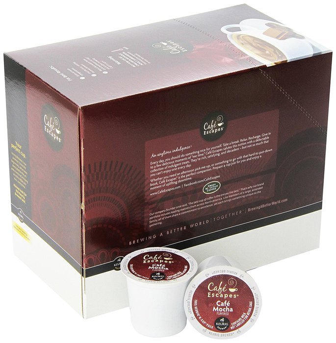 Caf&eacute; Escapes Caf&eacute; Mocha, K-Cup Portion Pack for Keurig Brewers, 24-Count N83