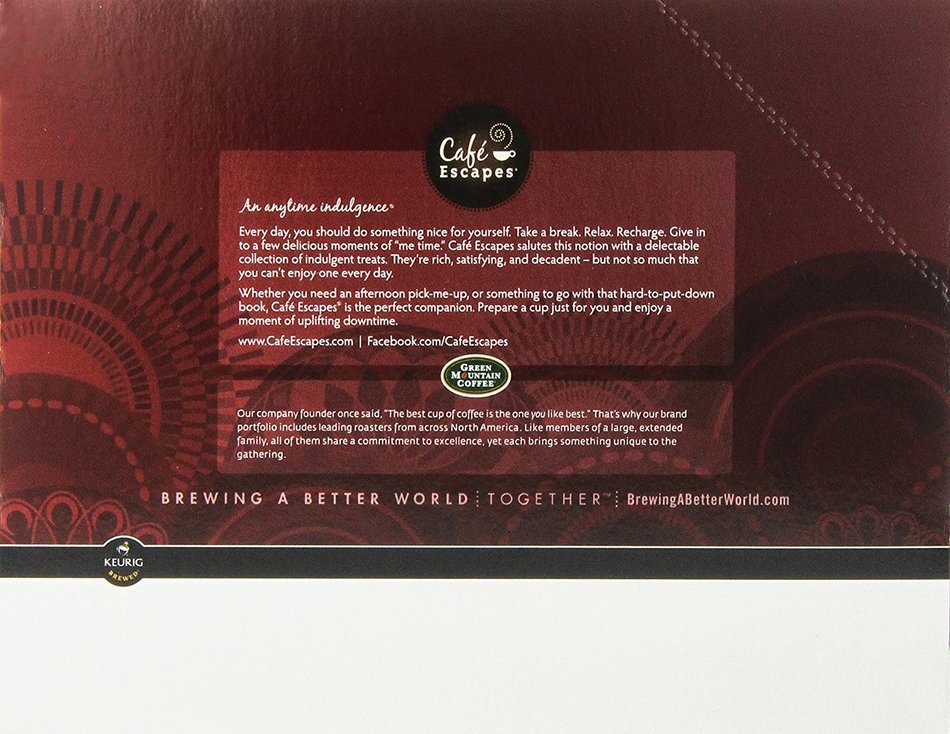 Caf&eacute; Escapes Caf&eacute; Mocha, K-Cup Portion Pack for Keurig Brewers, 24-Count N85
