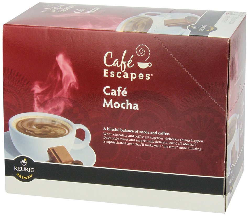 Caf&eacute; Escapes Caf&eacute; Mocha, K-Cup Portion Pack for Keurig Brewers, 24-Count N87