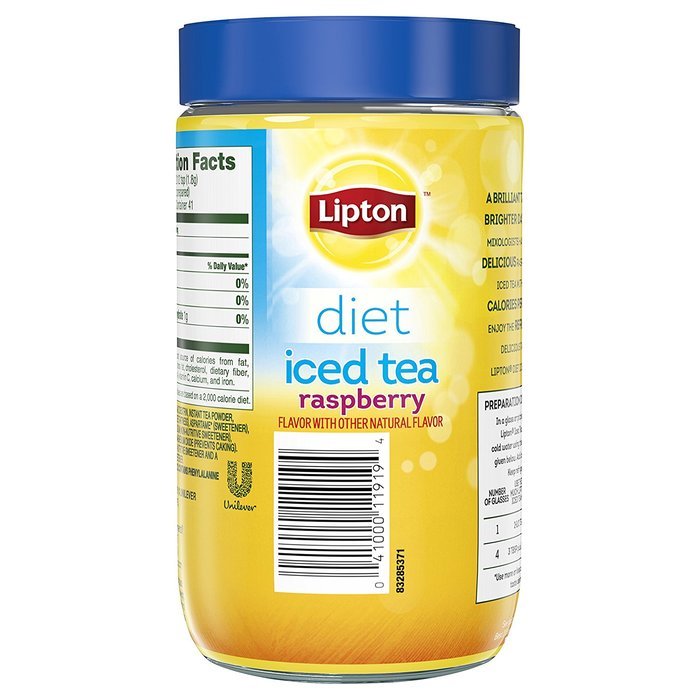 Lipton Iced Tea Mix, Diet Lemon 20 qt N24