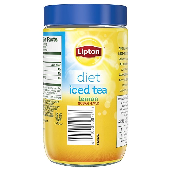 Lipton Iced Tea Mix, Diet Lemon 20 qt N32