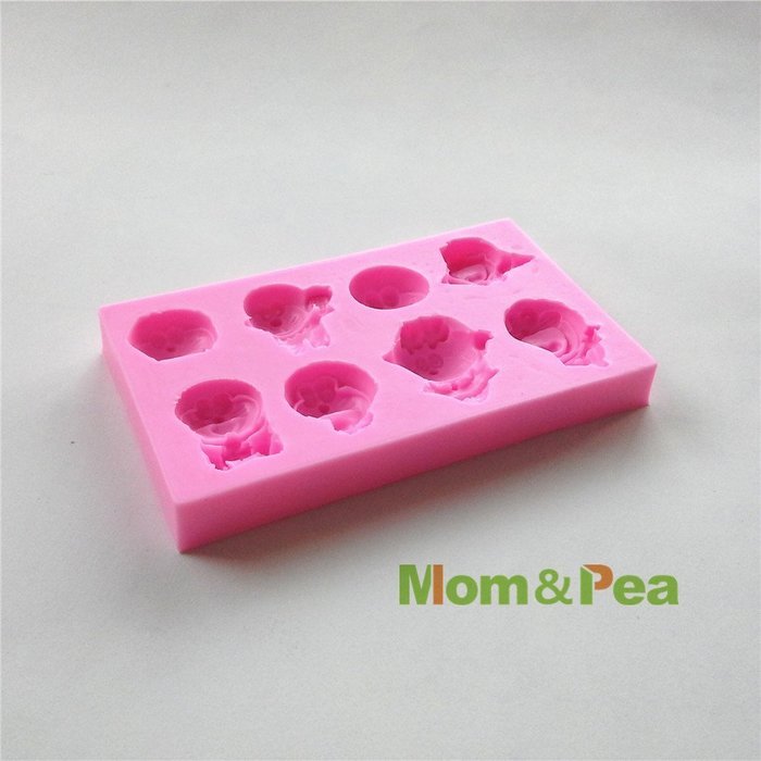 Mom&pea 0537 Doraemon Shaped Silicone Mould for Fondant Cake Sugar Paste Cake Decoration 3d Cake Toppers Mold... N4