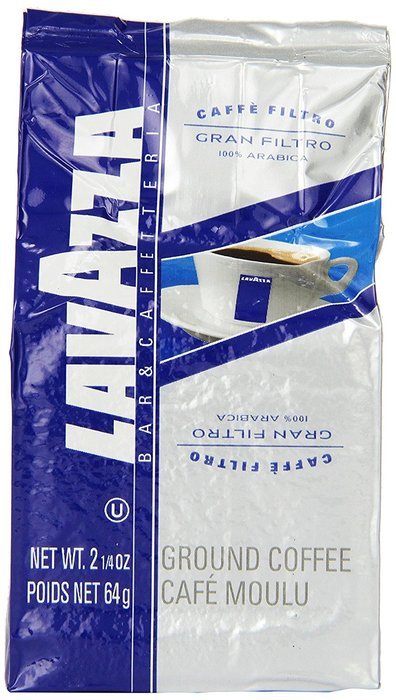 Lavazza Gran Filtro Ground Coffee, 2.25-Ounce Bags (Pack of 30)