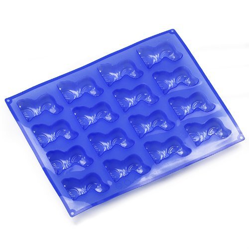 Wholeport Silicone Cake Mold Mould Muffin Cups Cake Pan Ice Chocolate Mold 16-Dog Mold N2