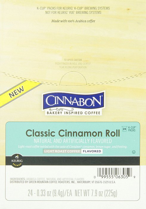Cinnabon Classic Cinnamon Roll K-Cup Coffee,48 K-Cups N6