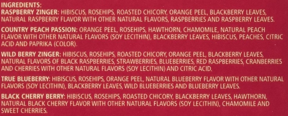 Celestial Seasonings - Herbal Fruit Tea Sampler Caffeine Free - 18 Tea Bags N4