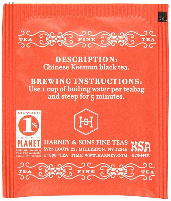 Harney & Sons English Breakfast Tea 100g / 3.57 oz (50 Tea Bags) N2
