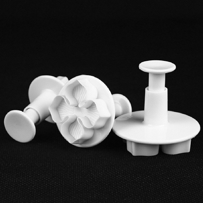 DUFUSTORE 3pcs x Hydrangea Fondant Cake Biscuit Sugarcraft Craft Mold Decorating N5