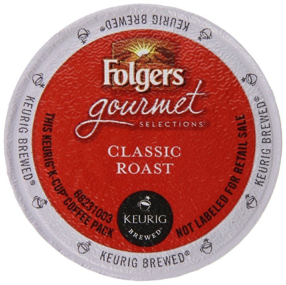 Folgers Coffee KCup for Keurig Brewers, Medium Roast, Classic Roast, K