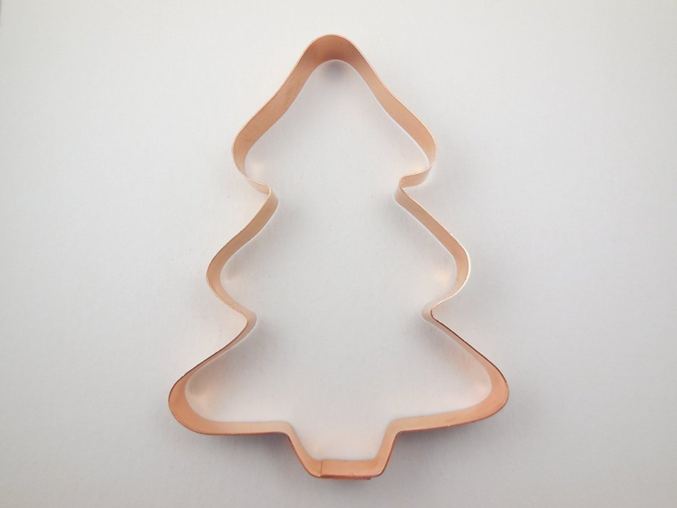 Large Simple Cute Christmas Tree Cookie Cutter N3