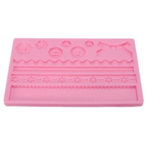 Pastry Cake Fondant Silicone Flower Bowknot Mold