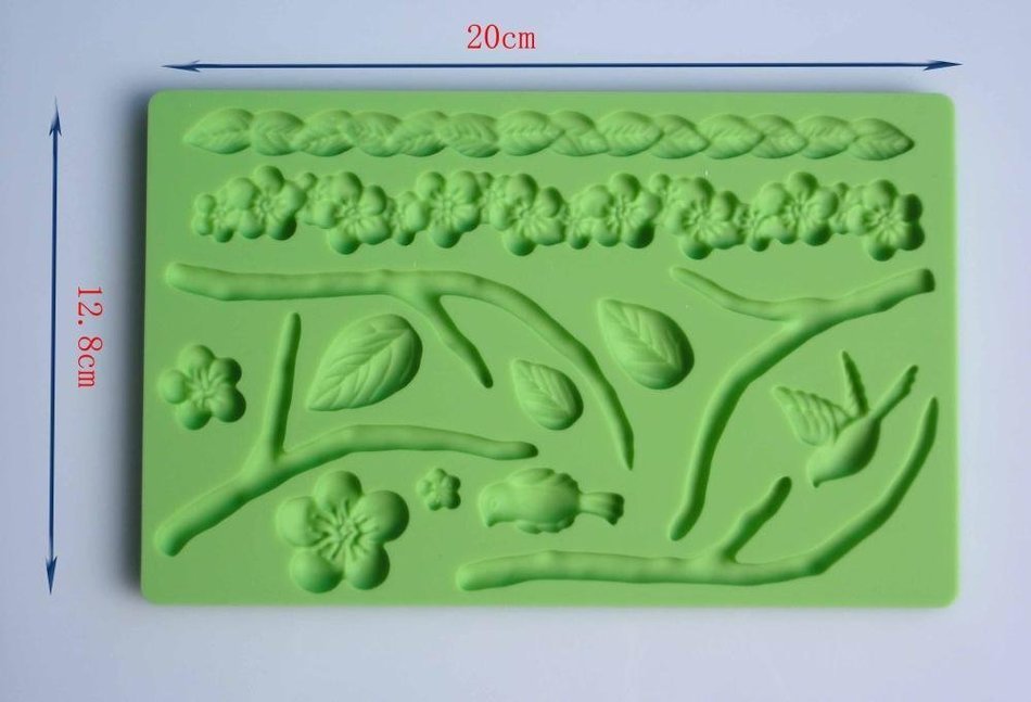 Silicone Fondant Flower Edgings Lace Mold DIY Cake Tool Decoration N2