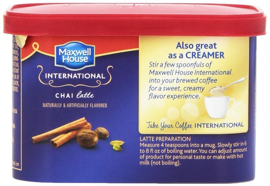 Maxwell House International Coffee Decaf Sugar Free Suisse Mocha Cafe, 4-Ounce Cans (Pack of 4) N6