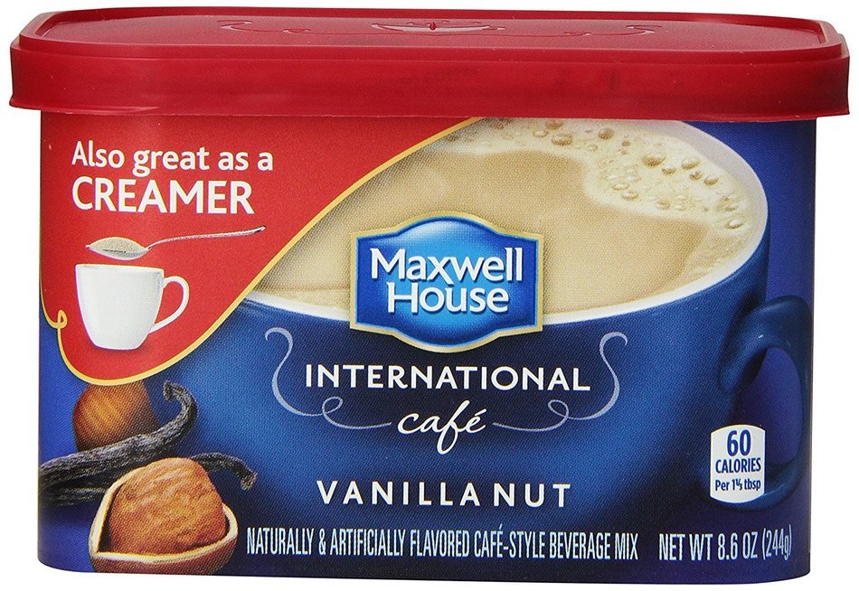 Maxwell House International Coffee Decaf Sugar Free Suisse Mocha Cafe, 4-Ounce Cans (Pack of 4) N8