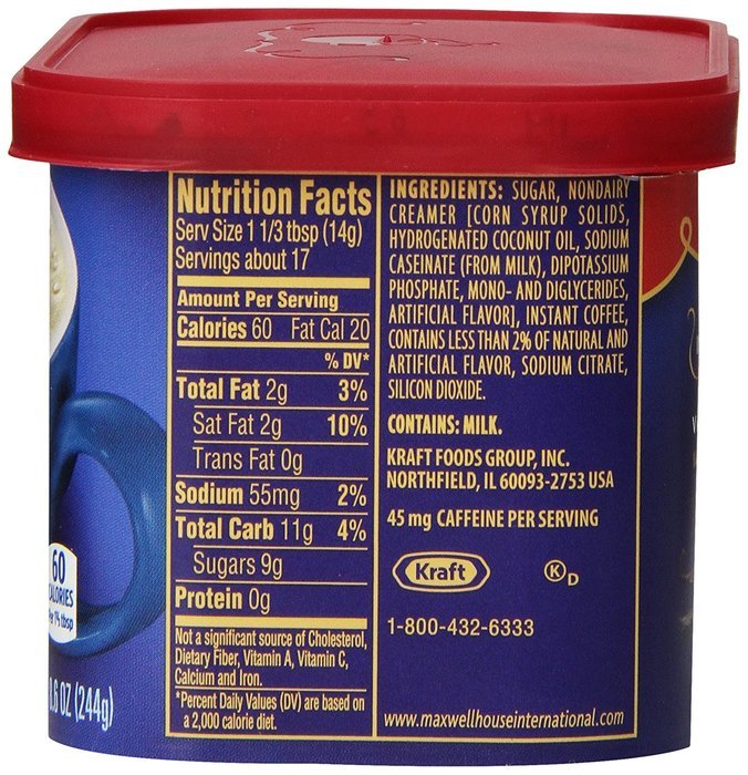 Maxwell House International Coffee Decaf Sugar Free Suisse Mocha Cafe, 4-Ounce Cans (Pack of 4) N10