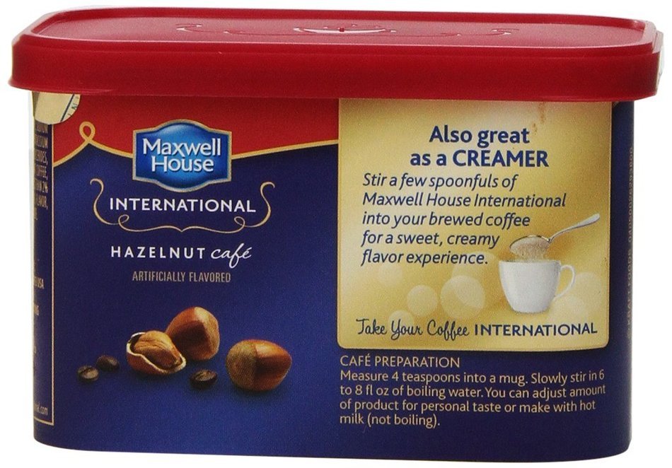 Maxwell House International Coffee Decaf Sugar Free Suisse Mocha Cafe, 4-Ounce Cans (Pack of 4) N19