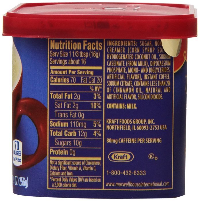 Maxwell House International Coffee Decaf Sugar Free Suisse Mocha Cafe, 4-Ounce Cans (Pack of 4) N27