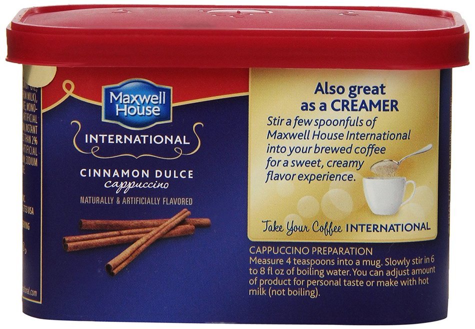 Maxwell House International Coffee Decaf Sugar Free Suisse Mocha Cafe, 4-Ounce Cans (Pack of 4) N42