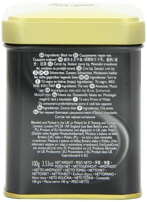 Twinings Prince of Wales Tea, Loose Tea, 3.53 Ounce Tin N3