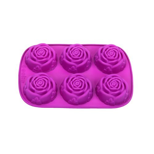 2win2buy DIY Yellow Mini Moon Food Grade Soft Silicone Cookie Muffin Candy Baking Mold&6-CUPS Mini Silicone Flower... N3