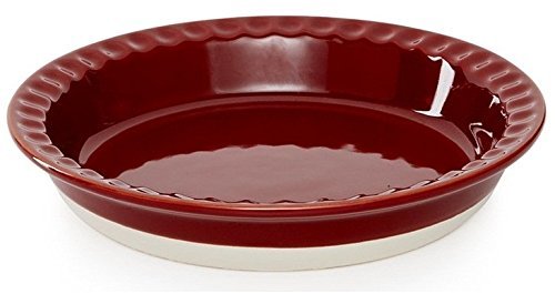 Martha Stewart Collection Ceramic 9 Pie Baking Dish (White)