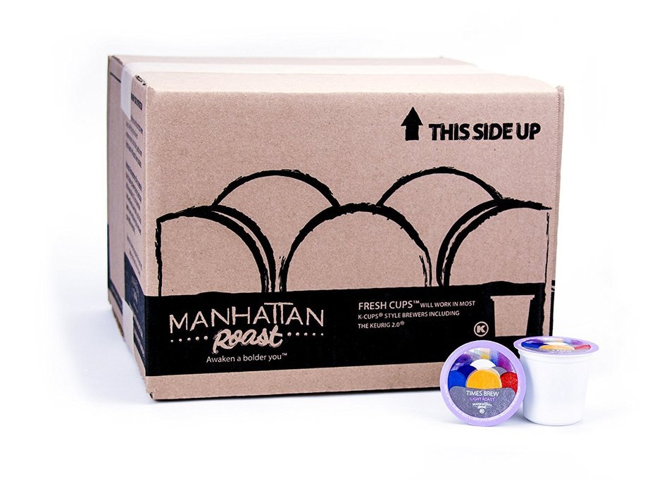 Manhattan Roast Variety Pack of 4 Signature Blends &lsquo;Empire Blend &lsquo;Times Brew &lsquo;Liberty Brew &lsquo;Chrysler Brew' Single-Serve... N3