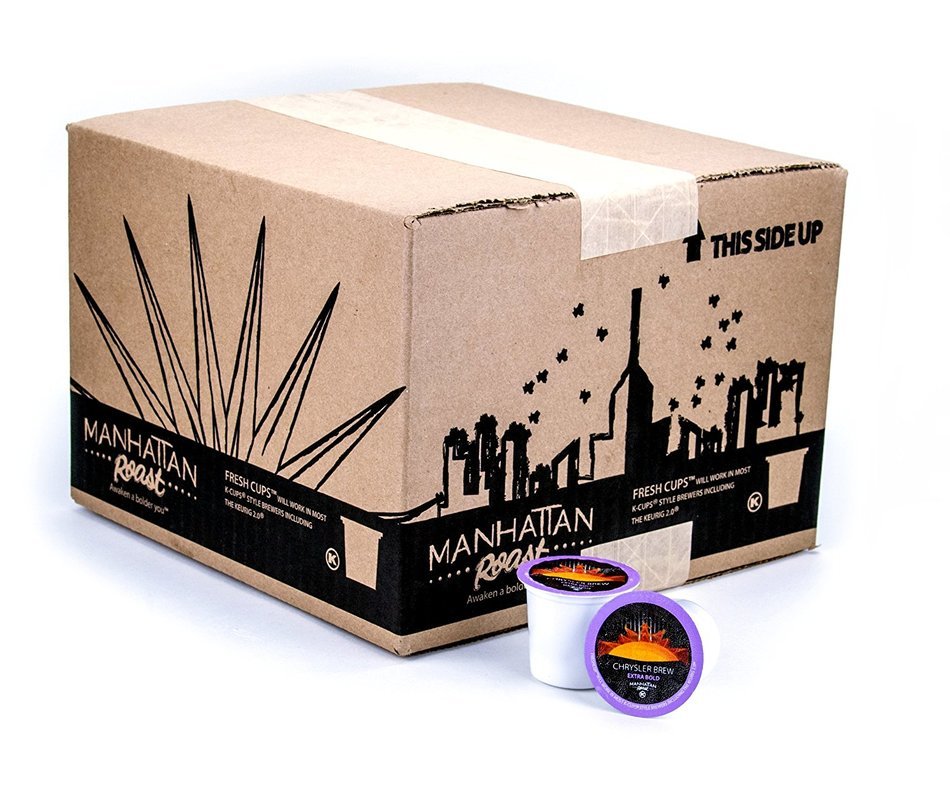 Manhattan Roast Variety Pack of 4 Signature Blends &lsquo;Empire Blend &lsquo;Times Brew &lsquo;Liberty Brew &lsquo;Chrysler Brew' Single-Serve... N5