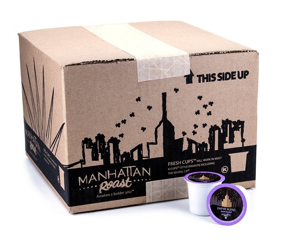 Manhattan Roast Variety Pack of 4 Signature Blends &lsquo;Empire Blend &lsquo;Times Brew &lsquo;Liberty Brew &lsquo;Chrysler Brew' Single-Serve... N6