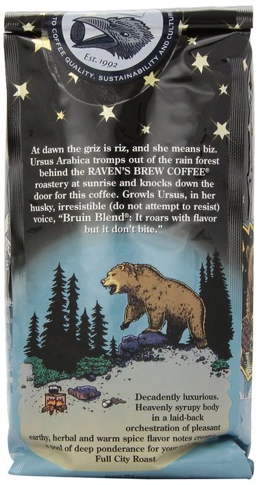 Raven's Brew Whole Bean Coffee Variety Pack, Number 1, 12 Ounce (Pack of 3) N16