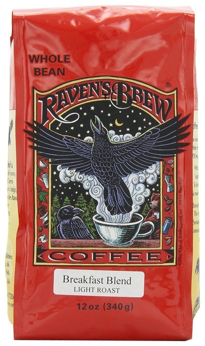 Raven's Brew Whole Bean Coffee Variety Pack, Number 1, 12 Ounce (Pack of 3) N25