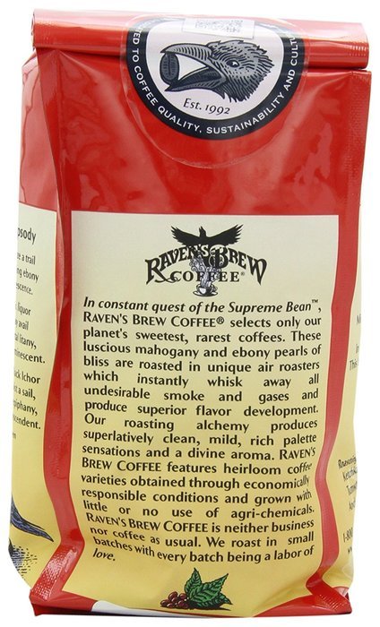 Raven's Brew Whole Bean Coffee Variety Pack, Number 1, 12 Ounce (Pack of 3) N26