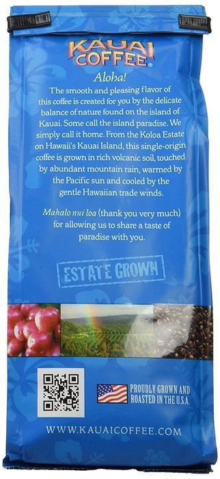 Kauai Coffee, Vanilla Macadamia Nut, Ground Coffee, 10oz Bag (Pack of 2) N2
