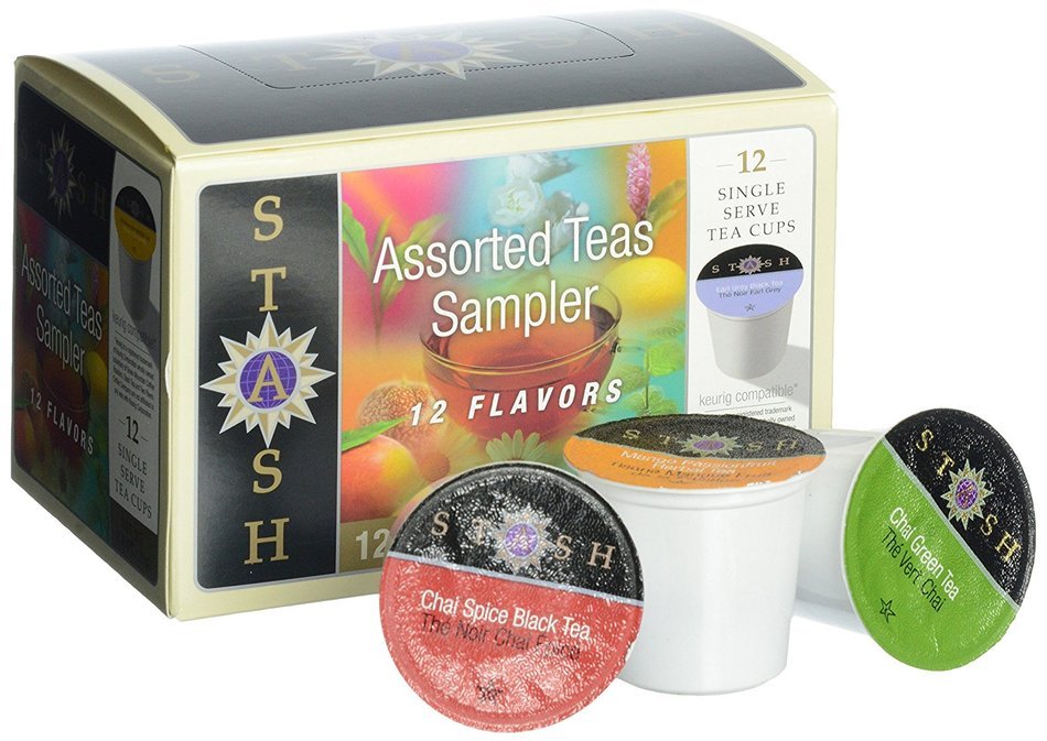 Stash Tea Variety Pack Single-Cup Tea for Keurig K-Cup Brewers, 12 Count N2
