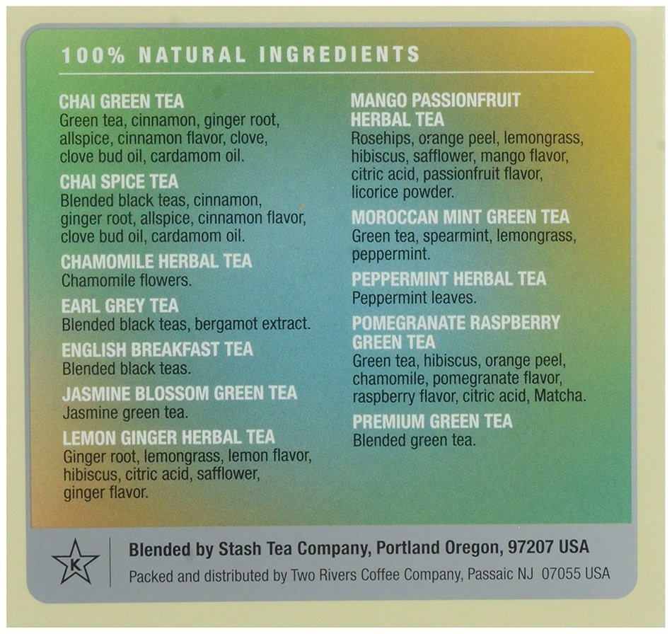 Stash Tea Variety Pack Single-Cup Tea for Keurig K-Cup Brewers, 12 Count N4