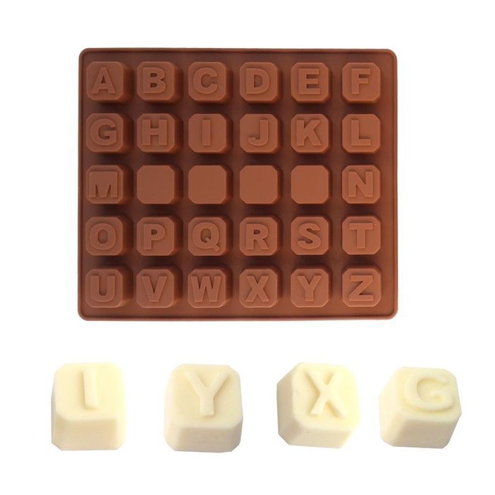 26 Letters of the Alphabet Shape Chocolate Silicone Mold Baking Cake Decoration Mould