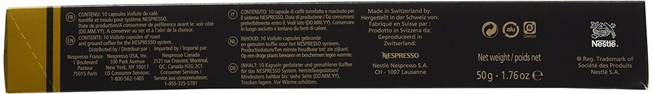 Nespresso OriginalLine: Volluto, 50 Count N2