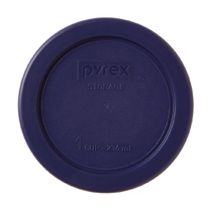 Pyrex 6022369 Storage 14-Piece Round Set, Clear with Blue Lids N8