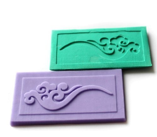 Wholeport Cloud Silicone Embossing Mold Fondant Lace Mould Fondant Cake Decoration Mould Polymer Clay Mould Resin...