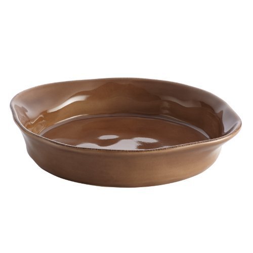 Rachael Ray Cucina Stoneware 1-1/2-Quart Round Baker, Mushroom Brown by Rachael Ray
