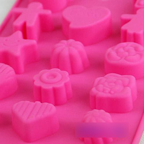HuaYang Boy&Girl Love Story Cake Cookie Chocolate Silicone Gel Mold Mould Baking Tray(1Pcs: Random Color) N5