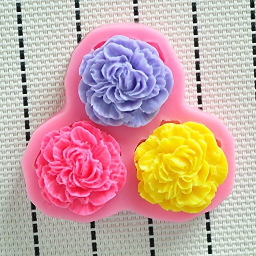 Martha Art Craft - Sugarcraft Decorating Kit 3 Flower Hower Party Fondant Molds Silicone Silicone Soap Mold,silicone...