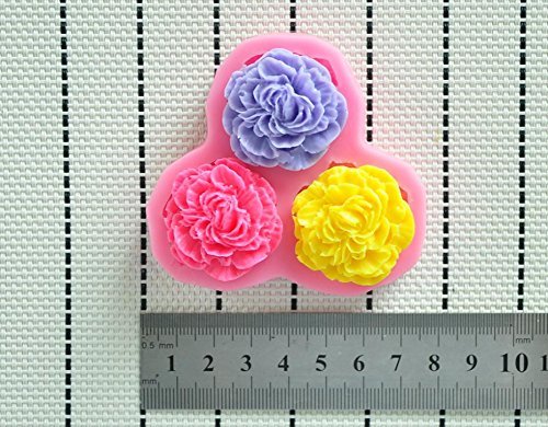 Martha Art Craft - Sugarcraft Decorating Kit 3 Flower Hower Party Fondant Molds Silicone Silicone Soap Mold,silicone... N2
