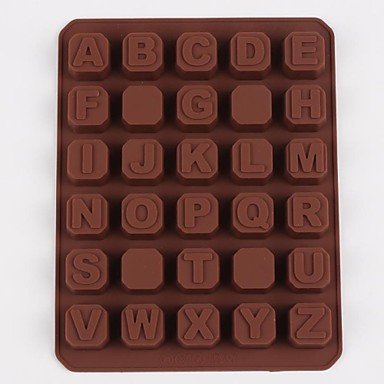 Tint Lace Gumpaste Mat 26 Letters Silicone Mold Chocolate Ice Sugar Cake Mould Tools