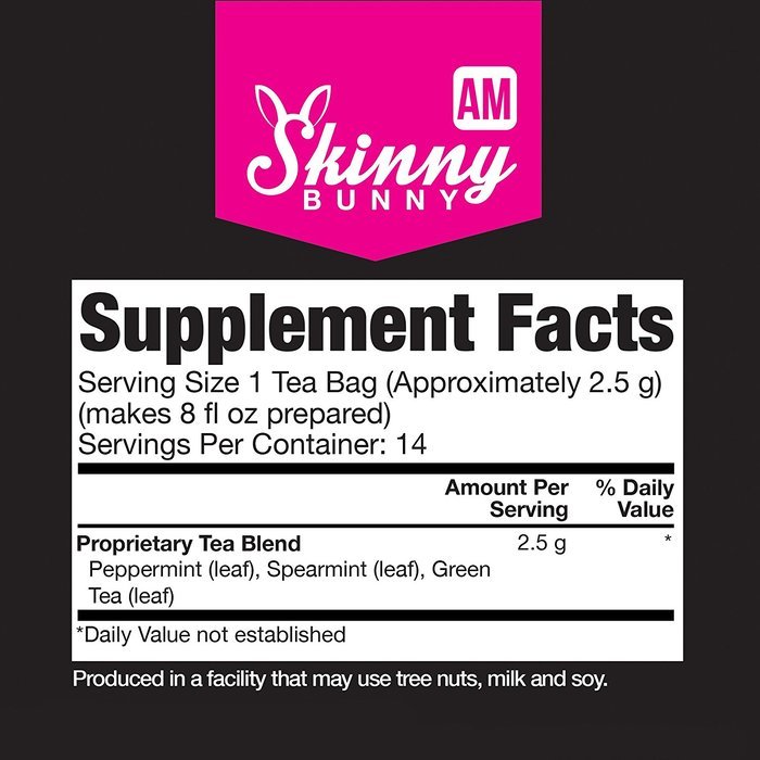 Skinny Bunny AM Tea Weight Loss & Detox Tea: Manage Weight, Support Immune System, Healthy Cleanse & Promote Health... N27