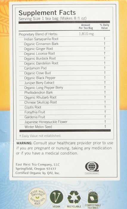 Yogi - Tea, (Organic) , Ahf, De-Tox 16 Bag N2