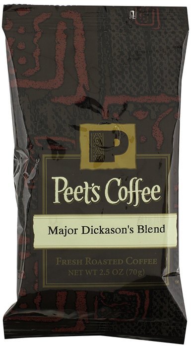 Peet's Coffee & Tea House Blend Ground Coffee, 2.5-Ounce Fractional Packs (Pack of 18) N12