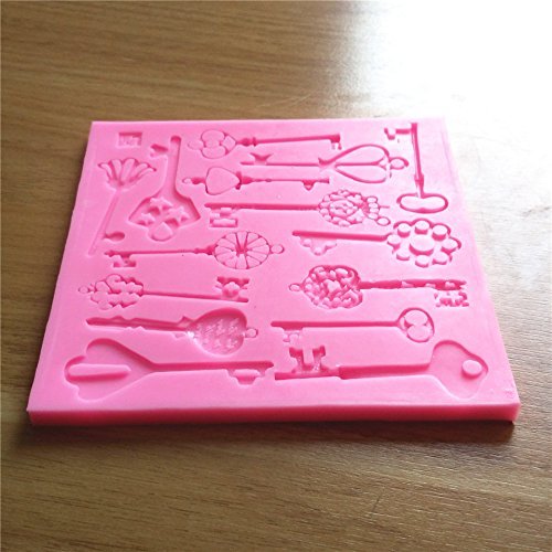"Silicone New key-shaped Fondant Cake Chocolate Mold Kitchen Baking Sugar Decoration Cake Tool" shopping